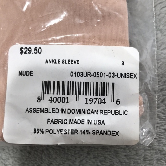 5 Tommie Copper Unisex Ankle Sleeves SIze S Nude New - Picture 2 of 4